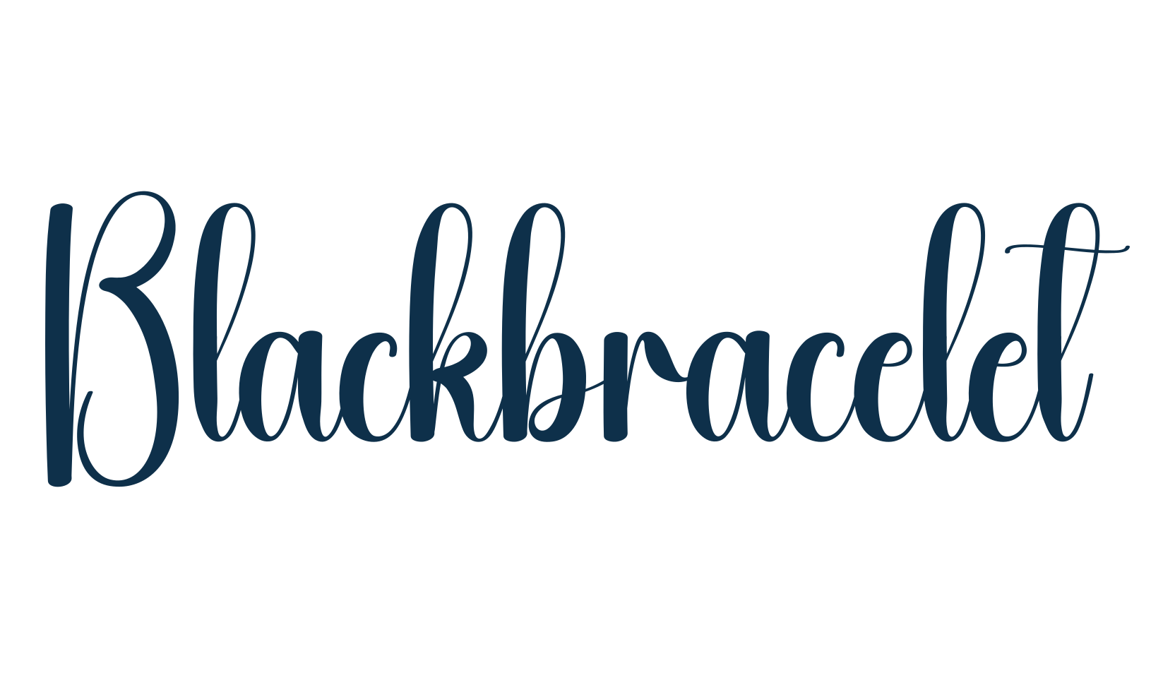 Blackbracelet, fancy decorative font preview