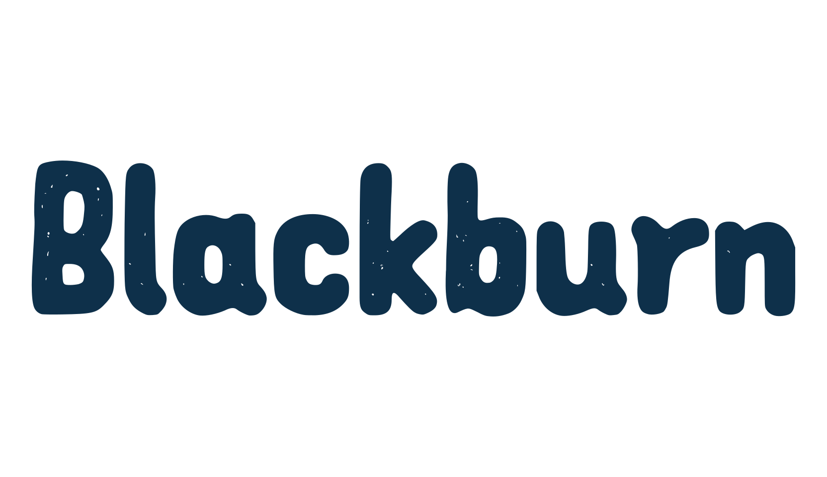 Blackburn (blackburn-3), eroded font preview