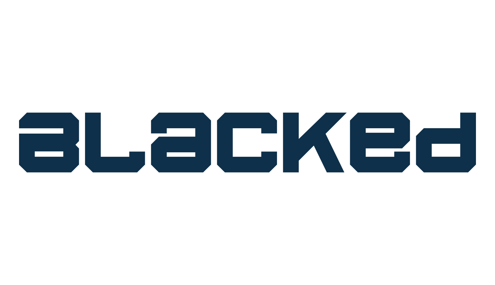 Blacked, fancy various techno sci-fi font preview