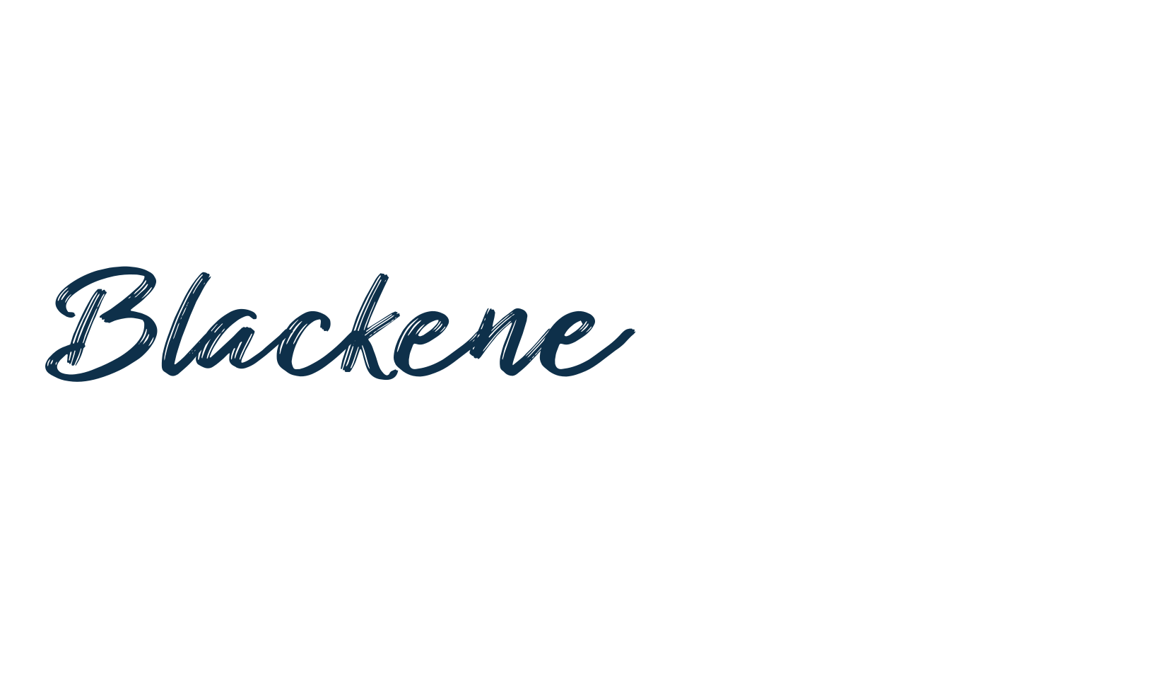 Blackened Script, brush font preview