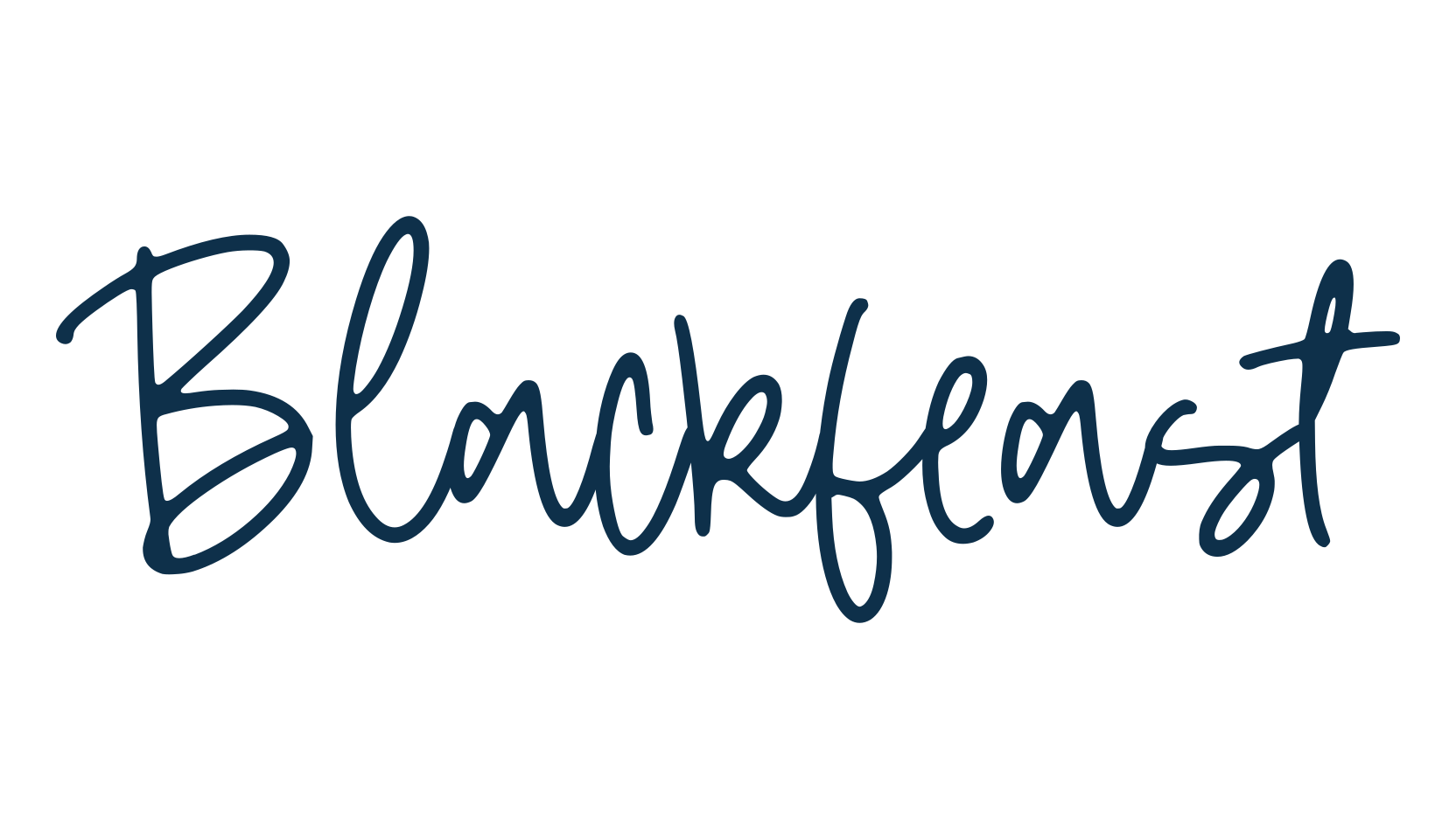 Blackfeast, handwriting font preview