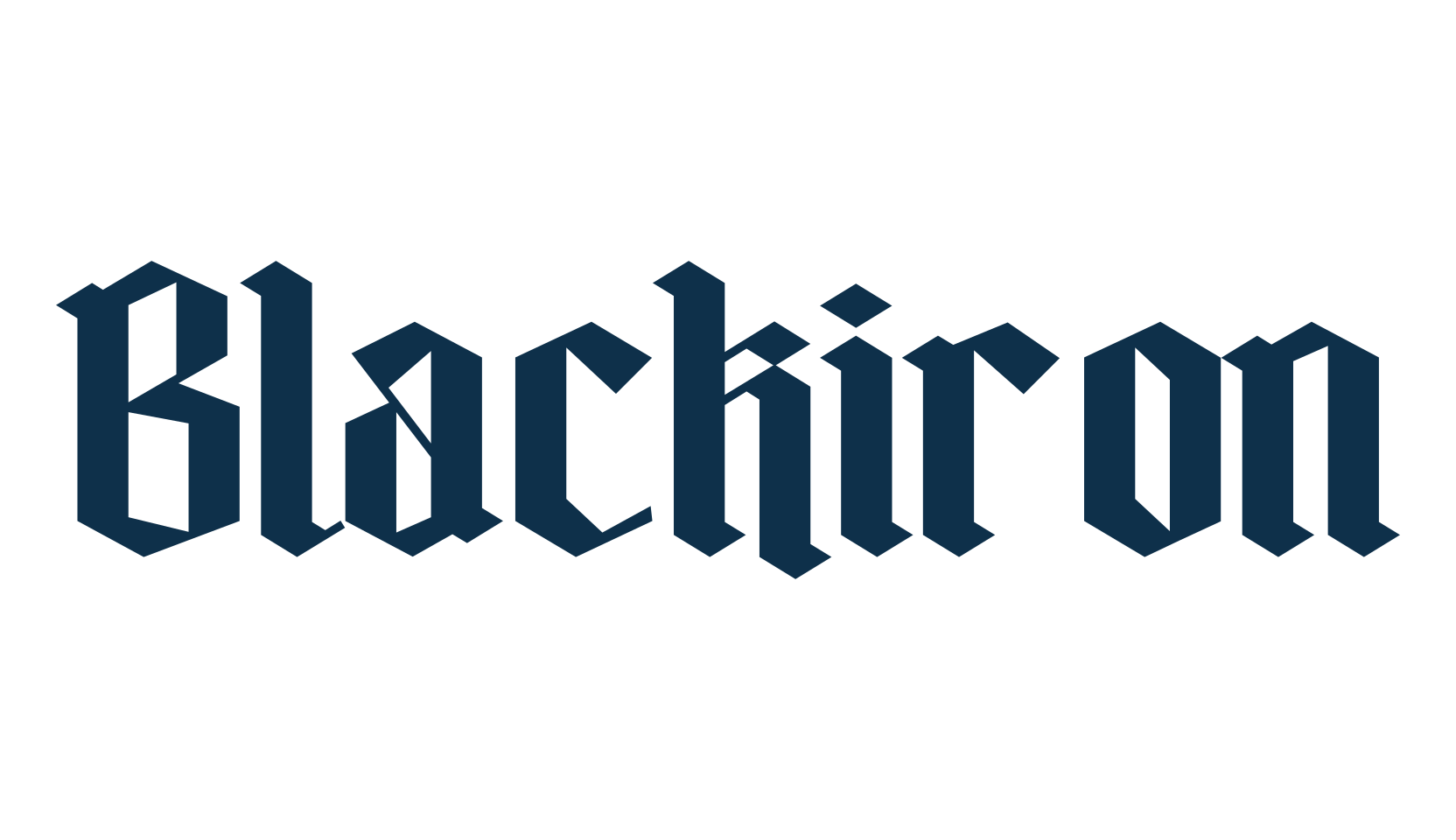 Blackiron, modern font preview