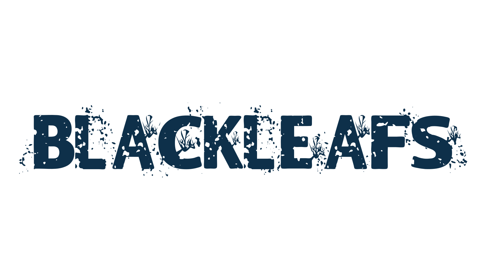 Blackleafs, fancy distorted decorative font preview