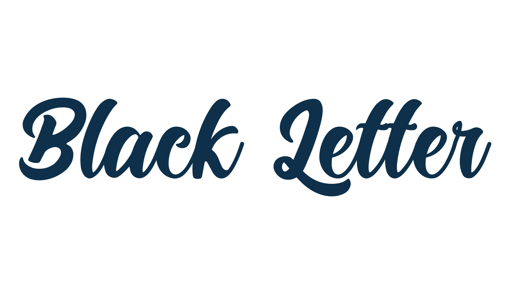 Black Letter, fancy old school decorative script calligraphy font preview