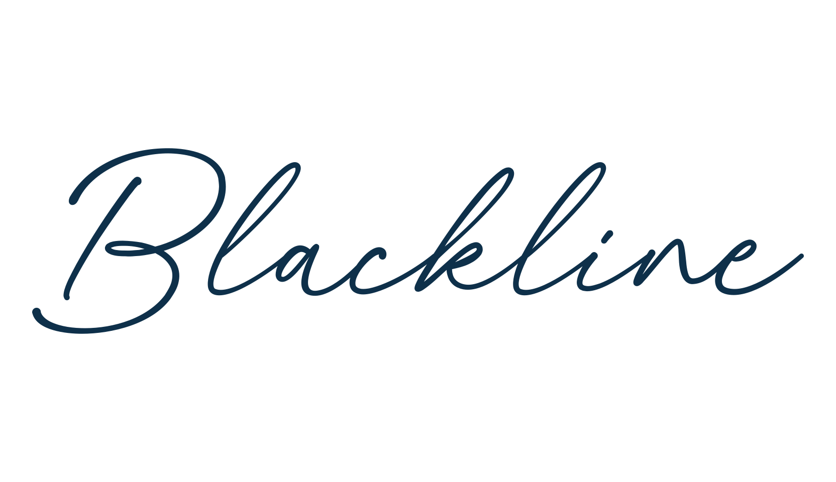 Blackline, script handwritten fancy decorative calligraphy font preview