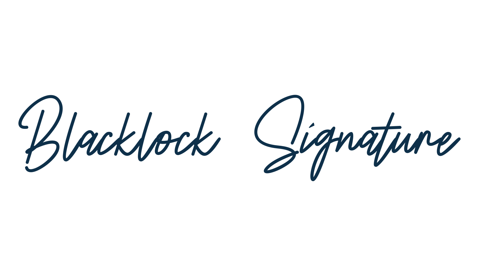 Blacklock Signature, handwriting font preview
