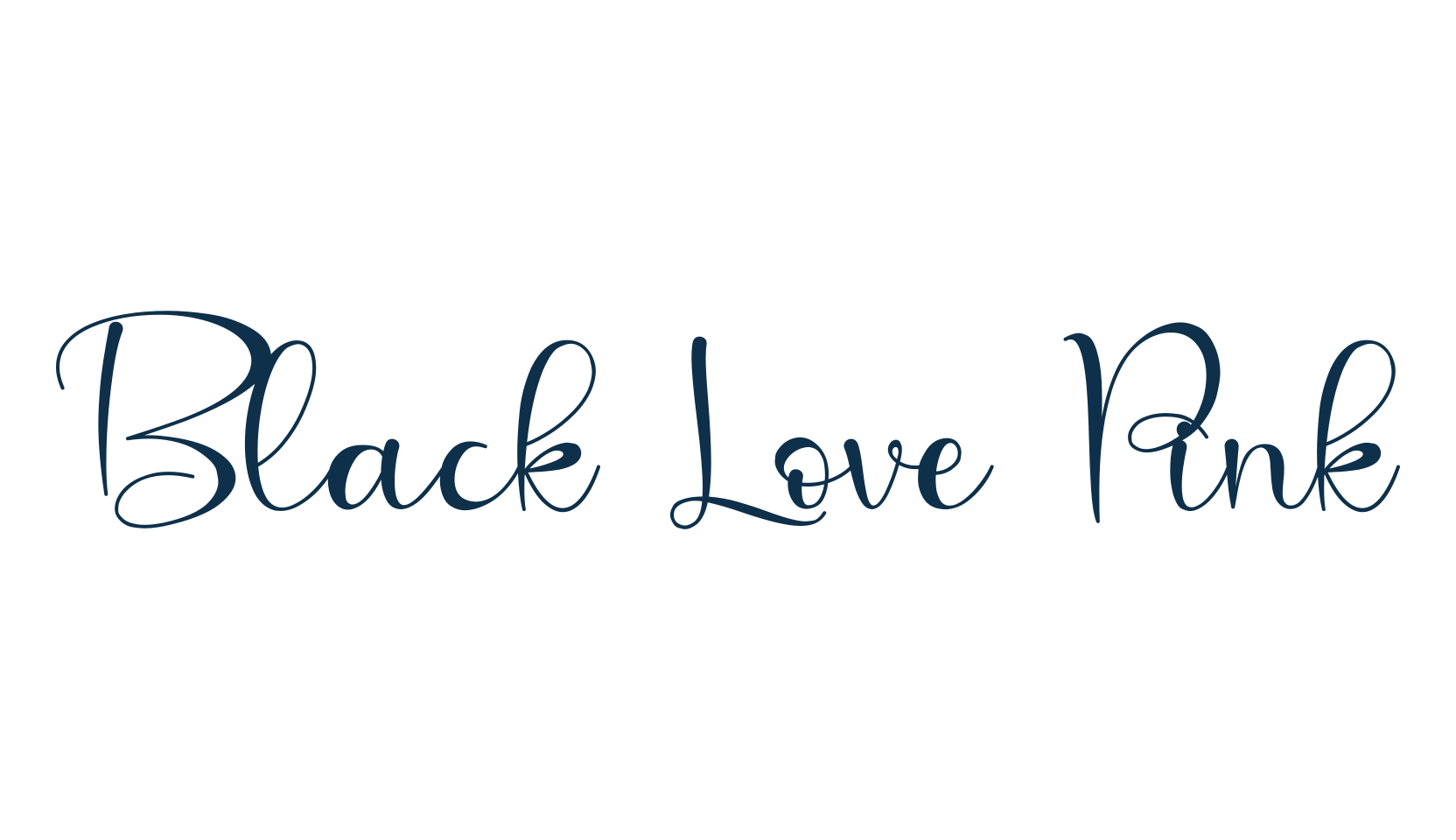 Black Love Pink, script calligraphy fancy decorative font preview