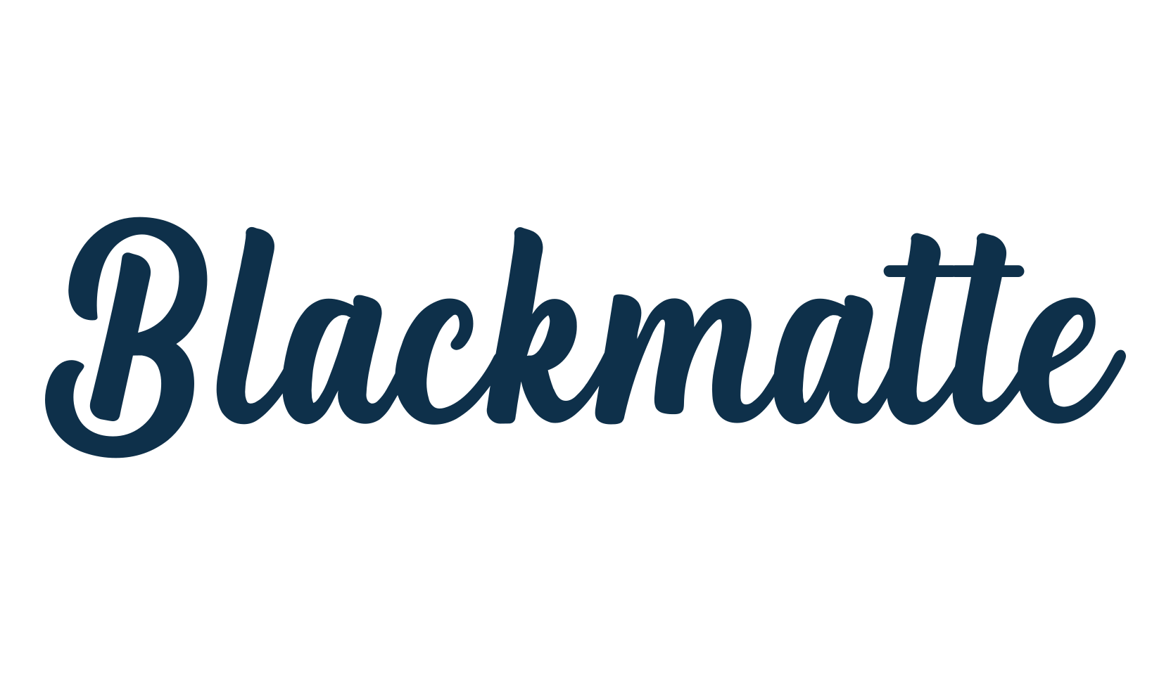 Blackmatte, fancy various decorative script calligraphy font preview