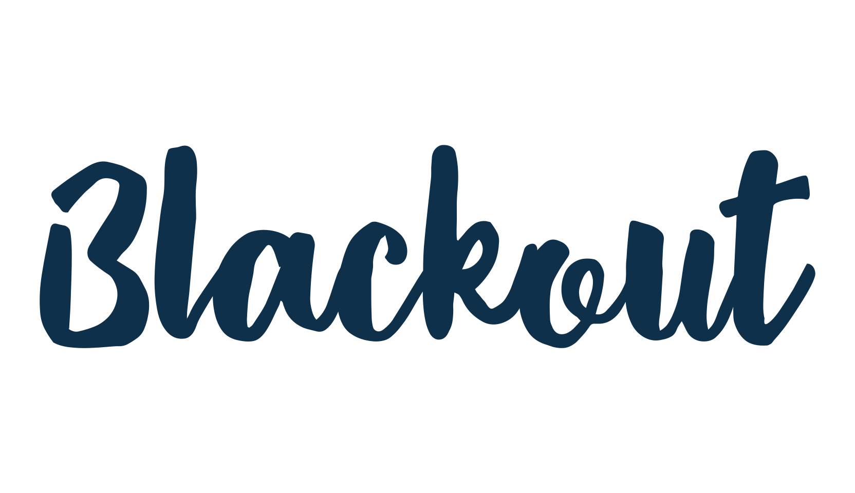 Blackout (blackout-2), script brush fancy decorative calligraphy font preview