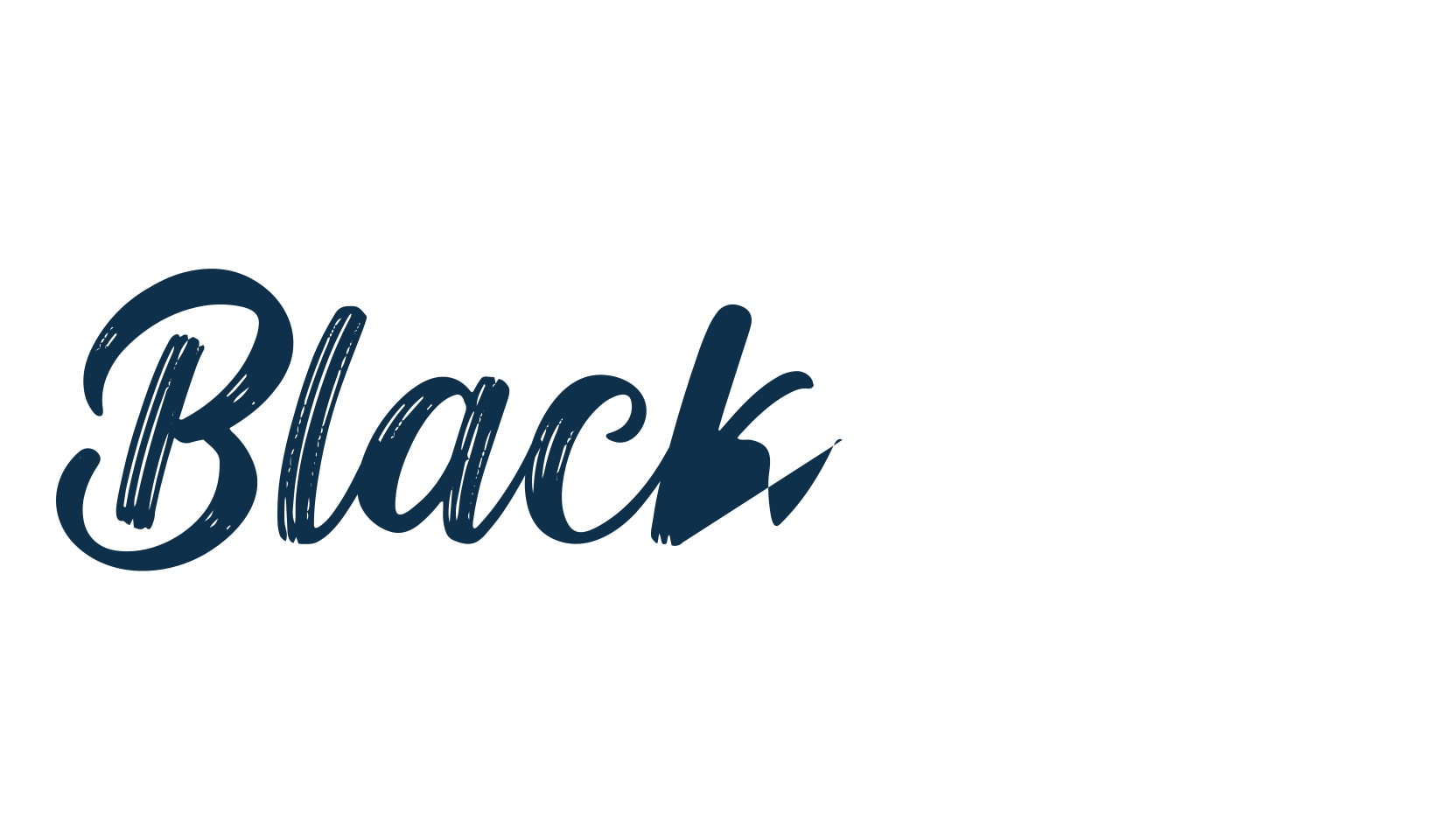 Black Out, script brush fancy decorative calligraphy font preview