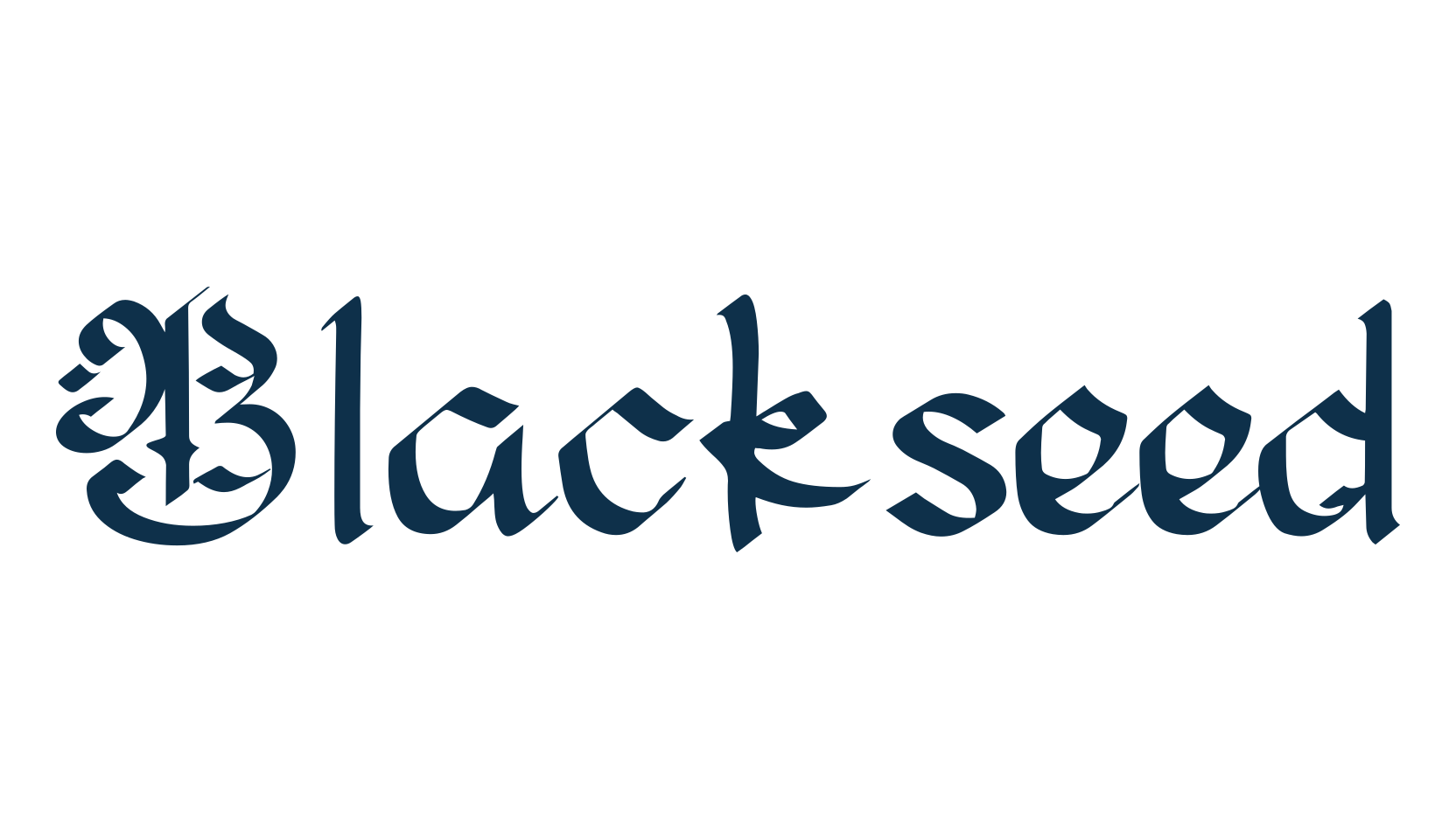 Blackseed, various font preview