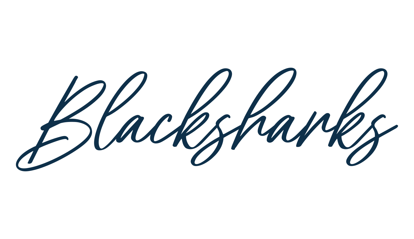 Blacksharks, handwriting font preview