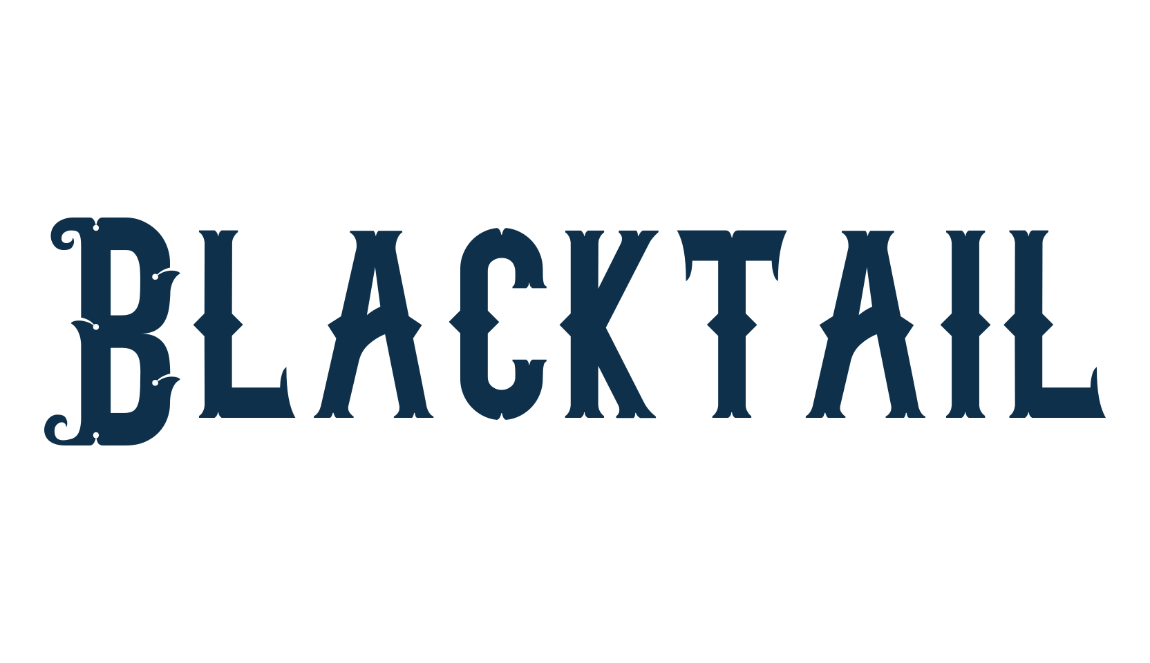 Blacktail, western font preview