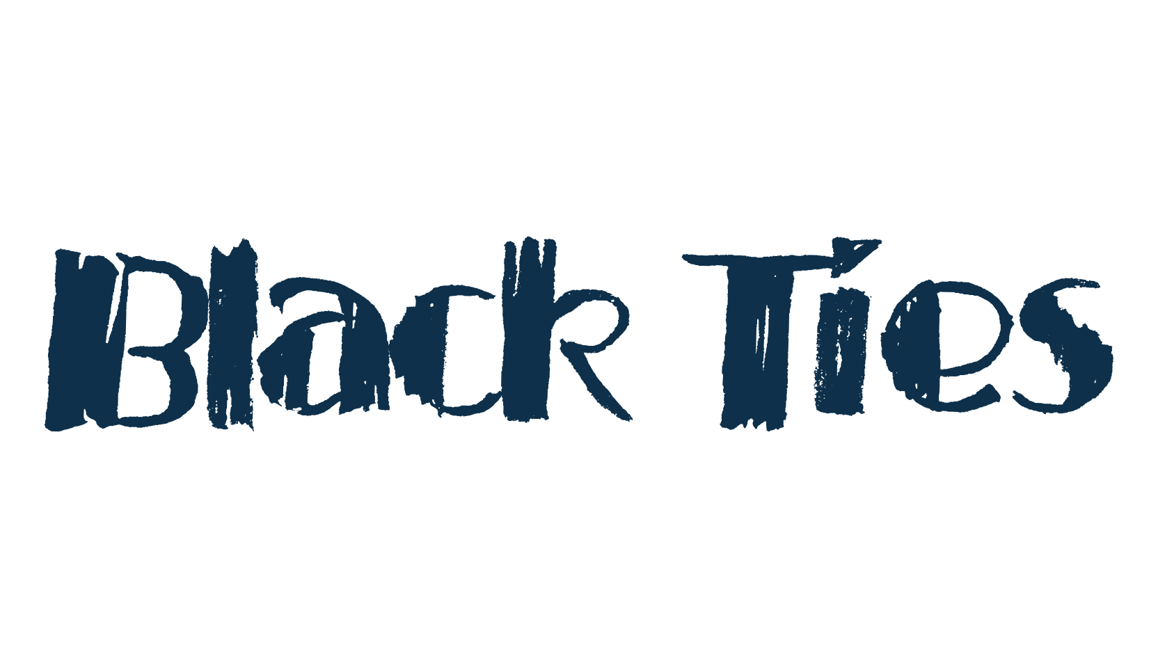 Black Ties, eroded font preview