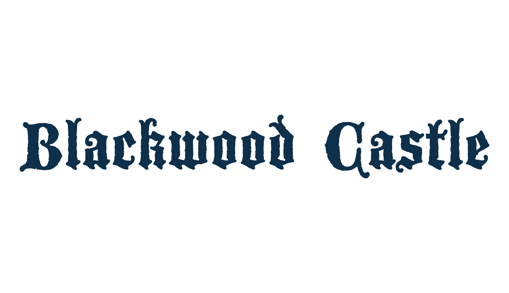 Blackwood Castle, gothic medieval font preview