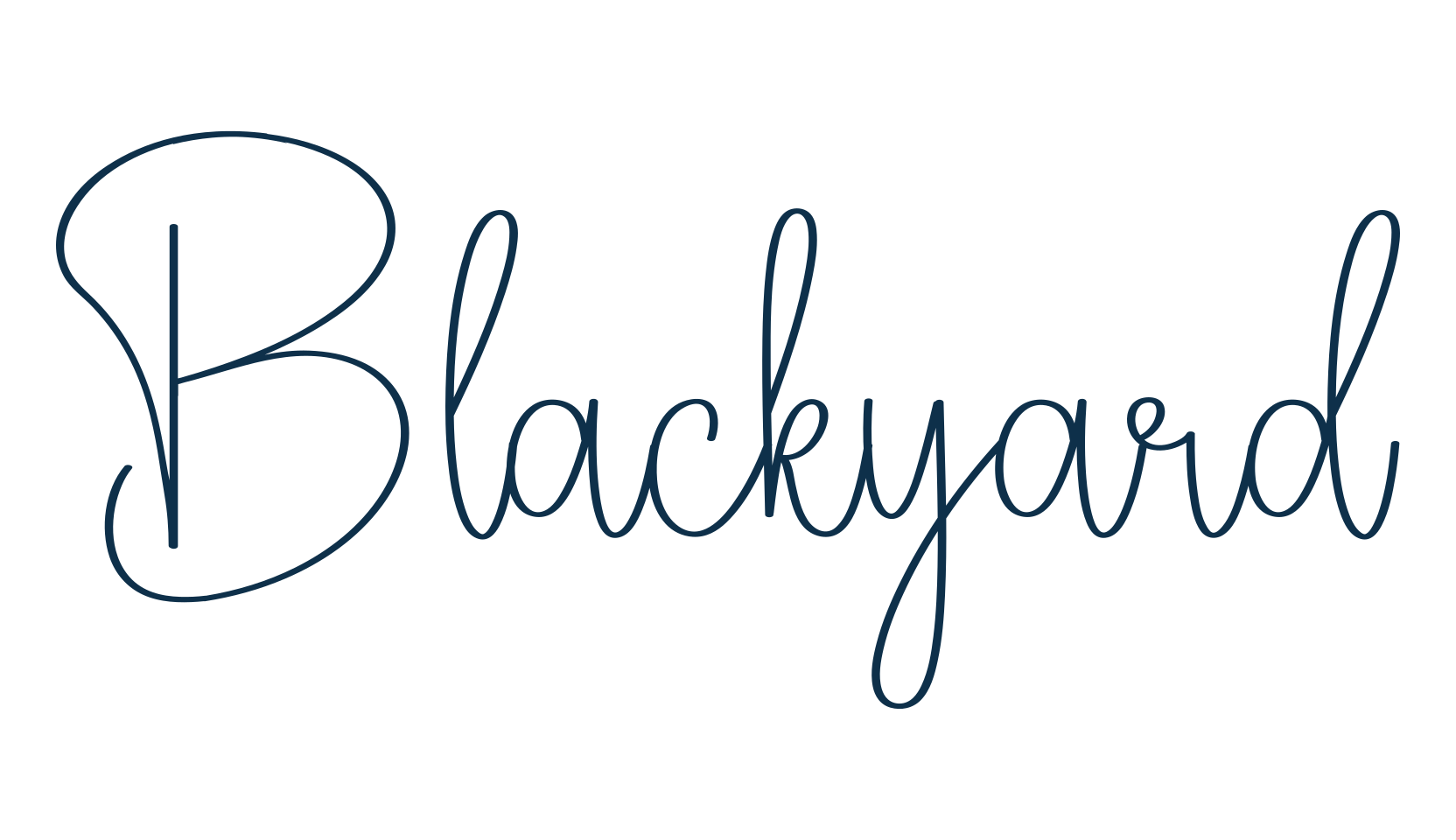 Blackyard, script handwritten fancy decorative calligraphy font preview