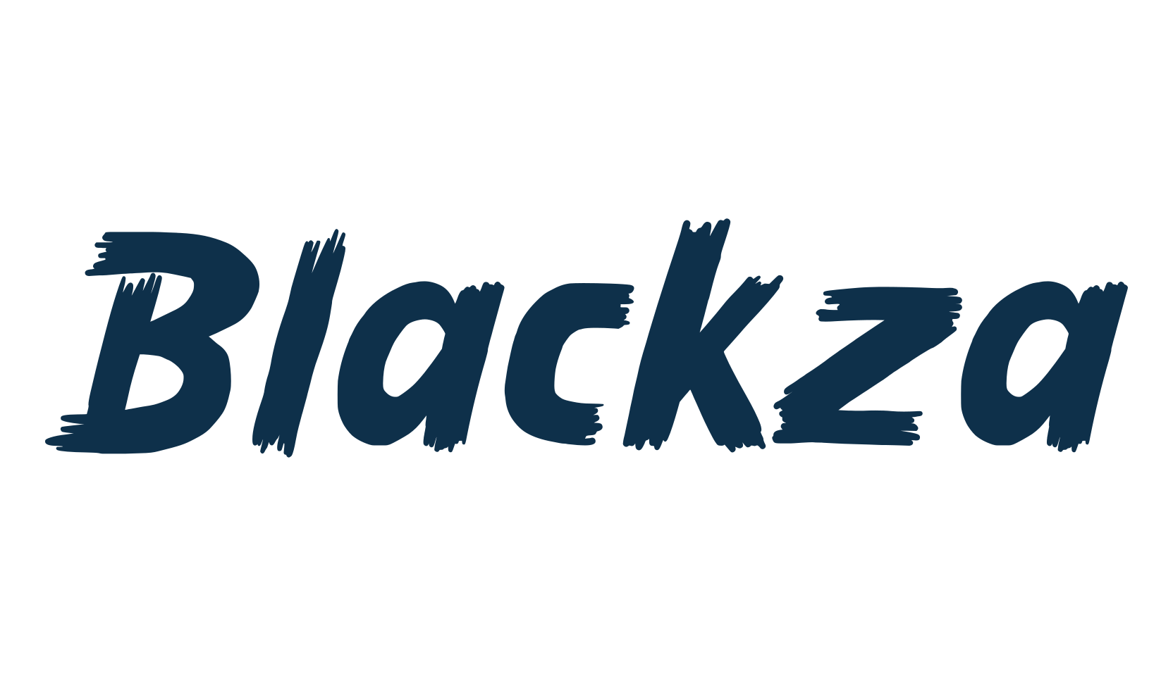 Blackza, brush font preview
