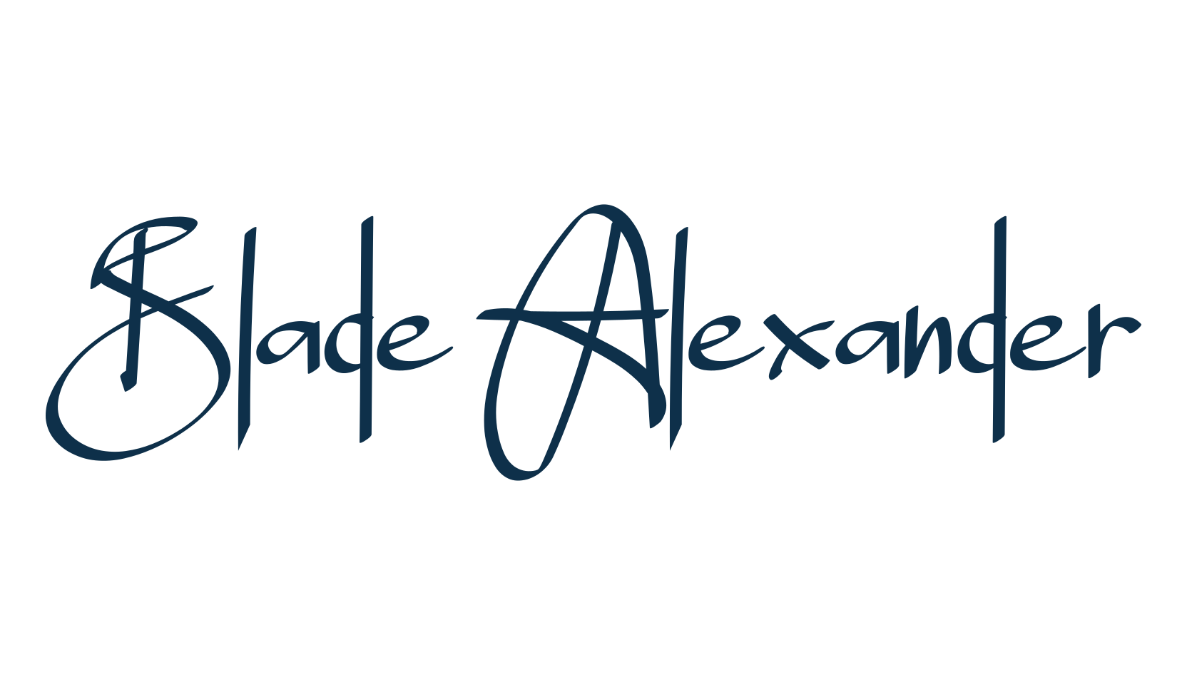 Blade Alexander, script handwritten fancy decorative calligraphy font preview