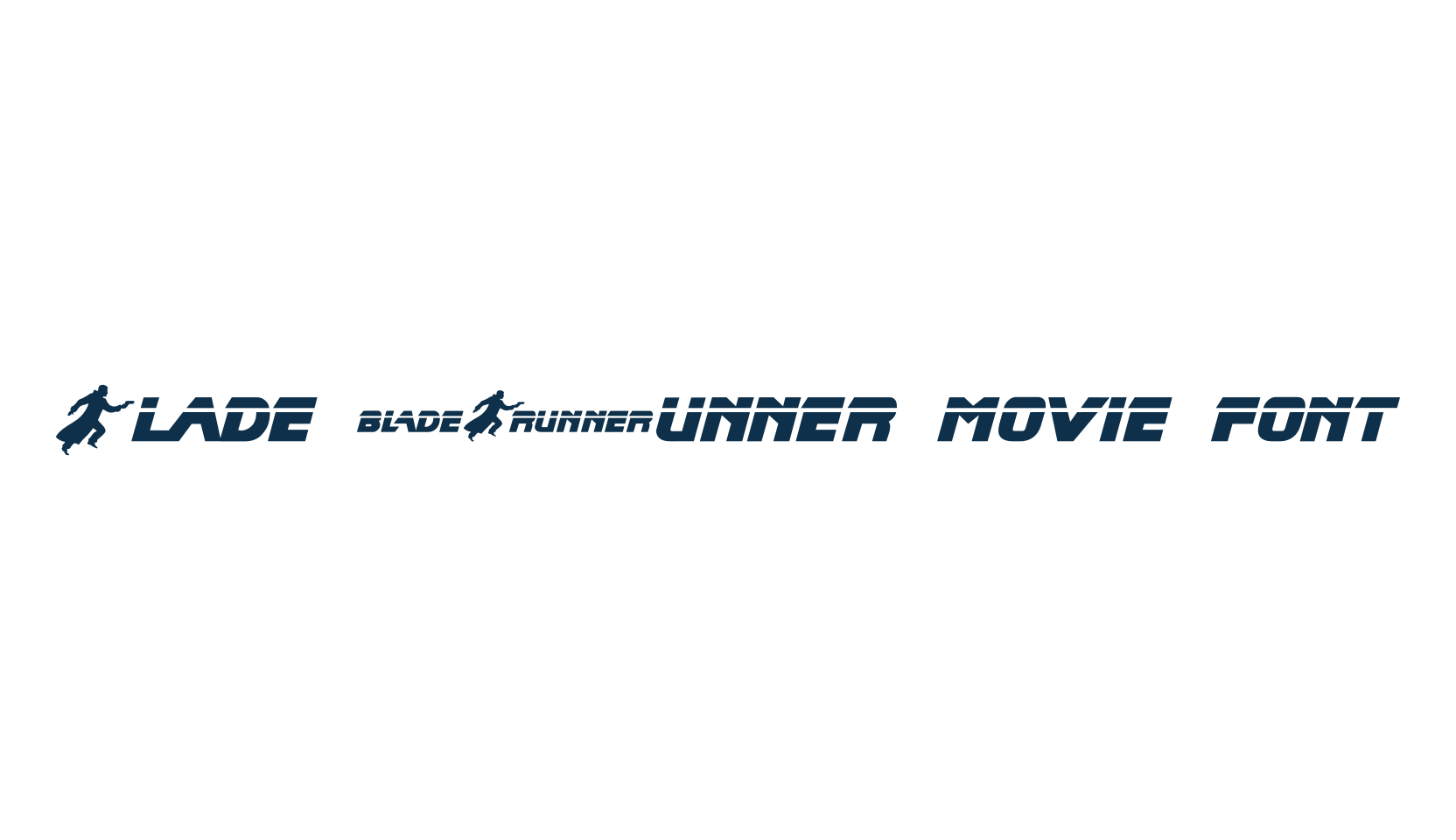 Blade Runner Movie Font, sci-fi font preview
