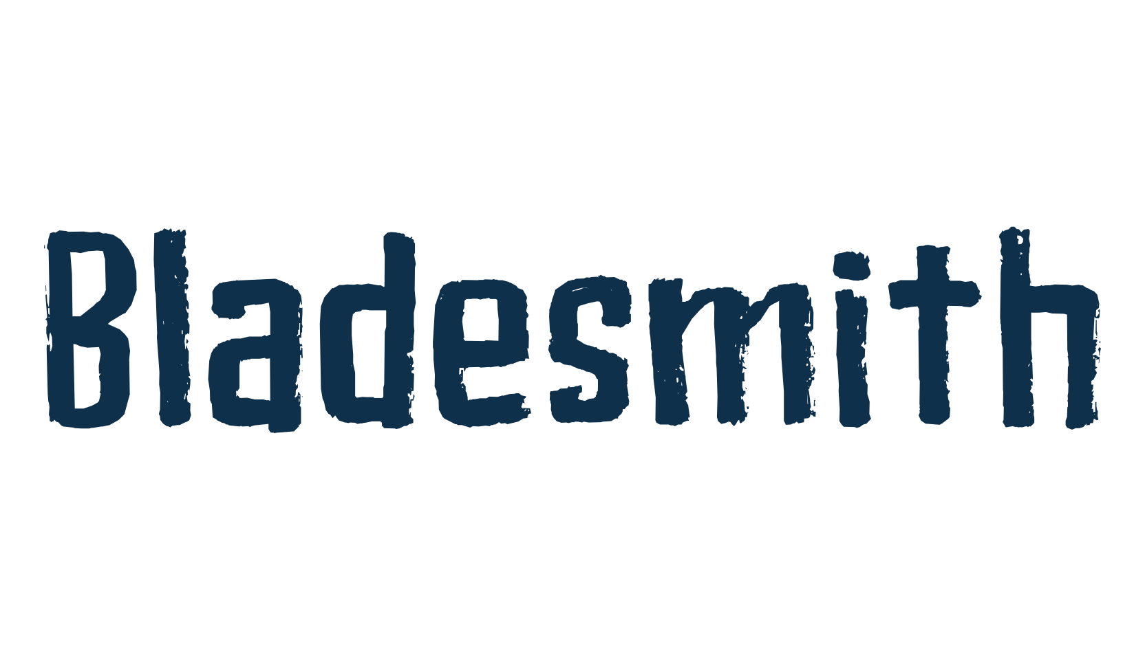 Bladesmith, fancy eroded decorative font preview