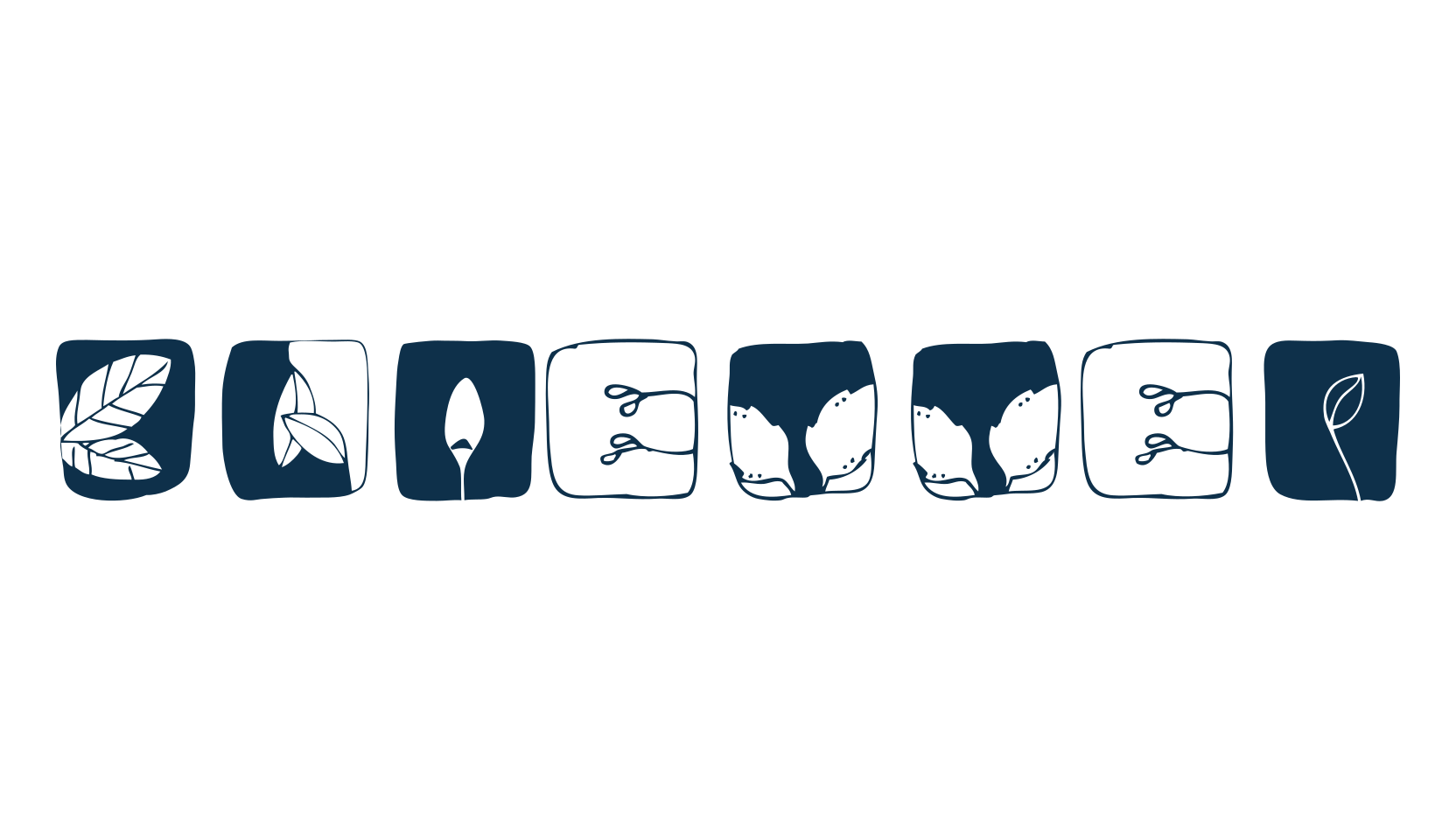 Blaetter, decorative font preview