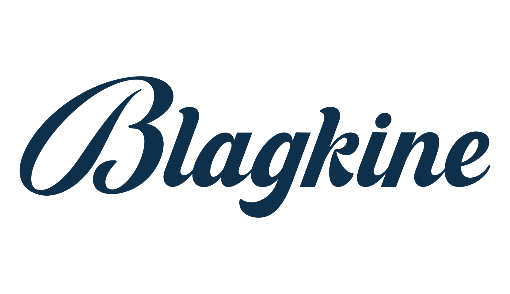 Blagkine, fancy old school decorative script calligraphy font preview