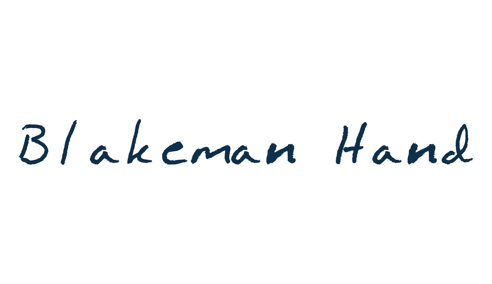 Blakeman Hand, script handwritten fancy decorative calligraphy font preview