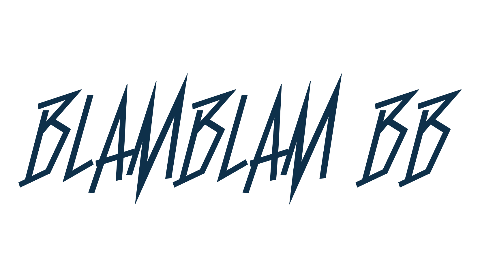 BlamBlam BB, fancy cartoon decorative comic font preview