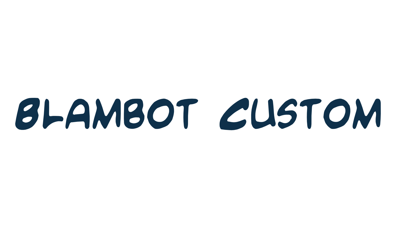 Blambot Custom, fancy cartoon decorative comic font preview