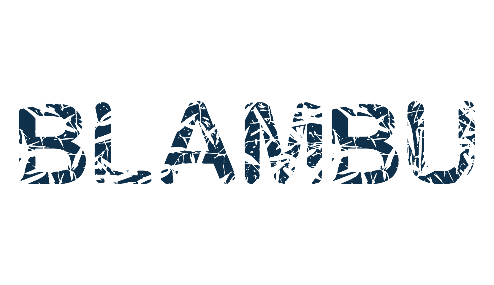 Blambu, destroy font preview