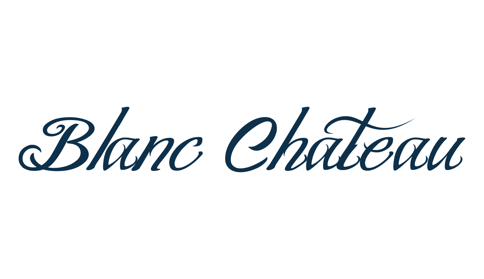 Blanc Chateau, fancy various decorative script calligraphy font preview