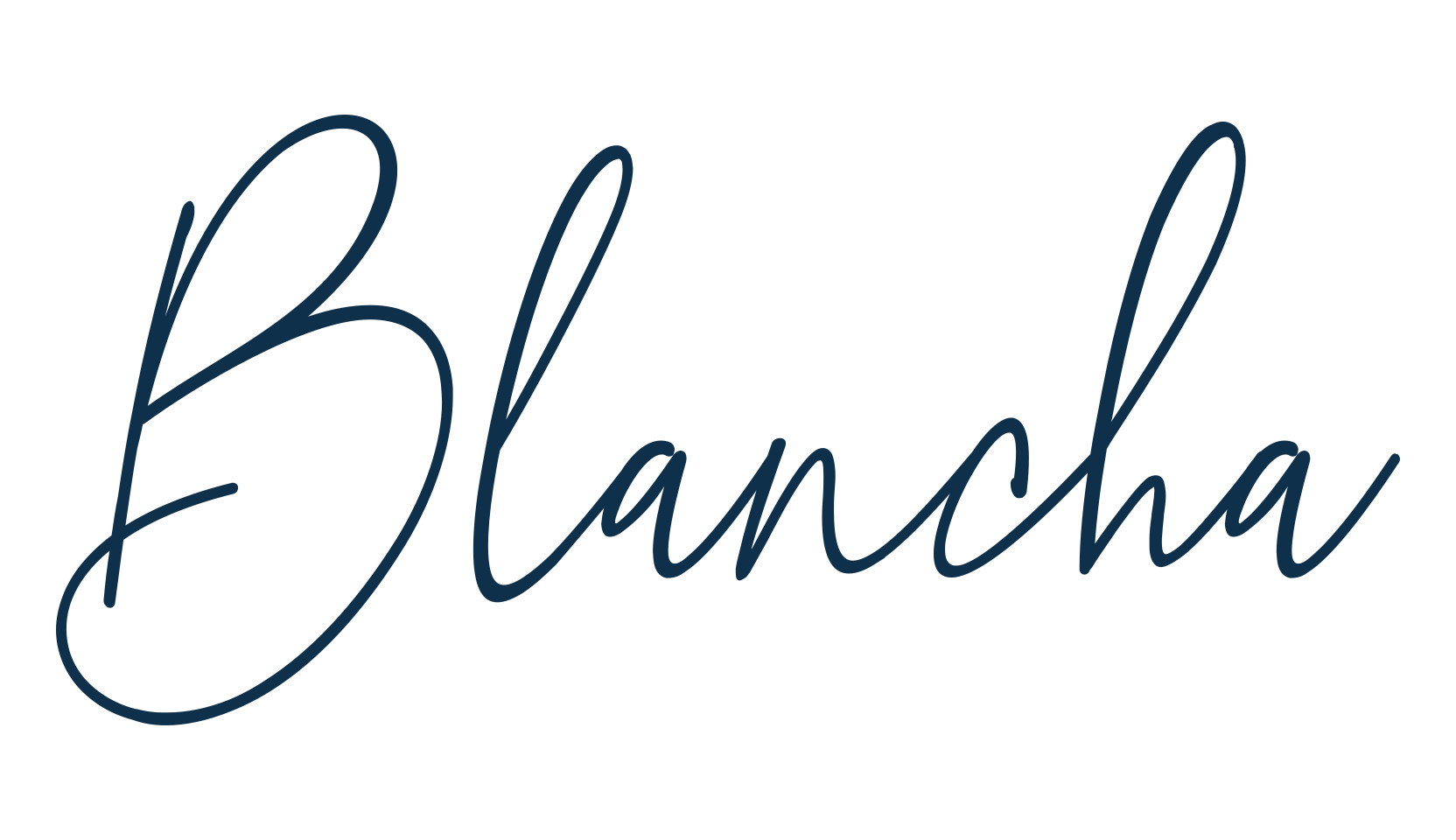 Blancha, script handwritten fancy decorative calligraphy font preview