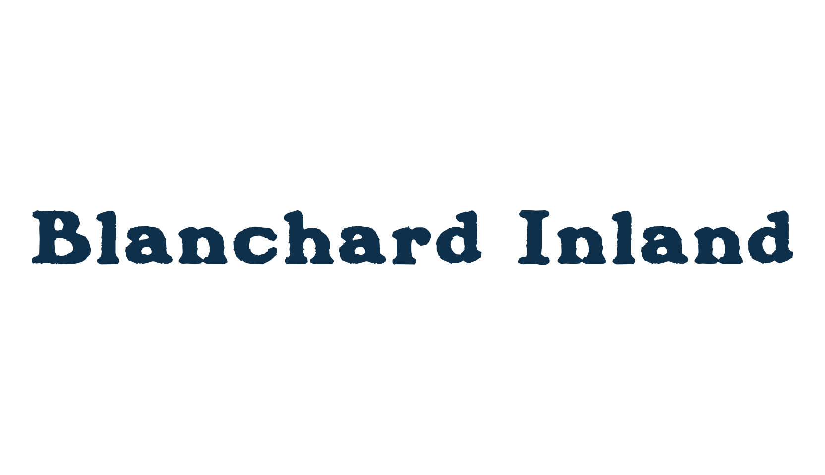 Blanchard Inland, fancy eroded decorative font preview