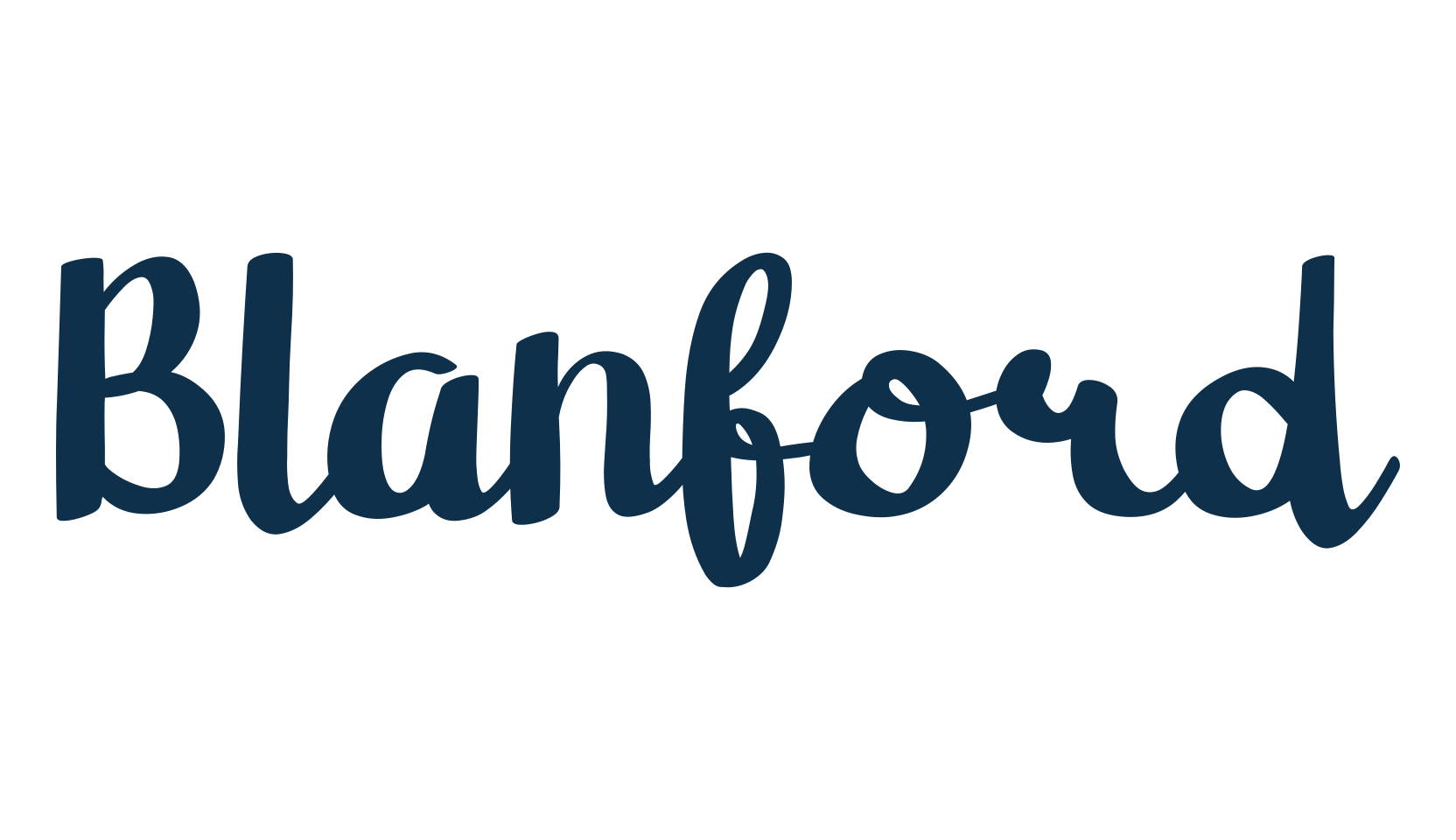 Blanford, script handwritten fancy decorative calligraphy font preview