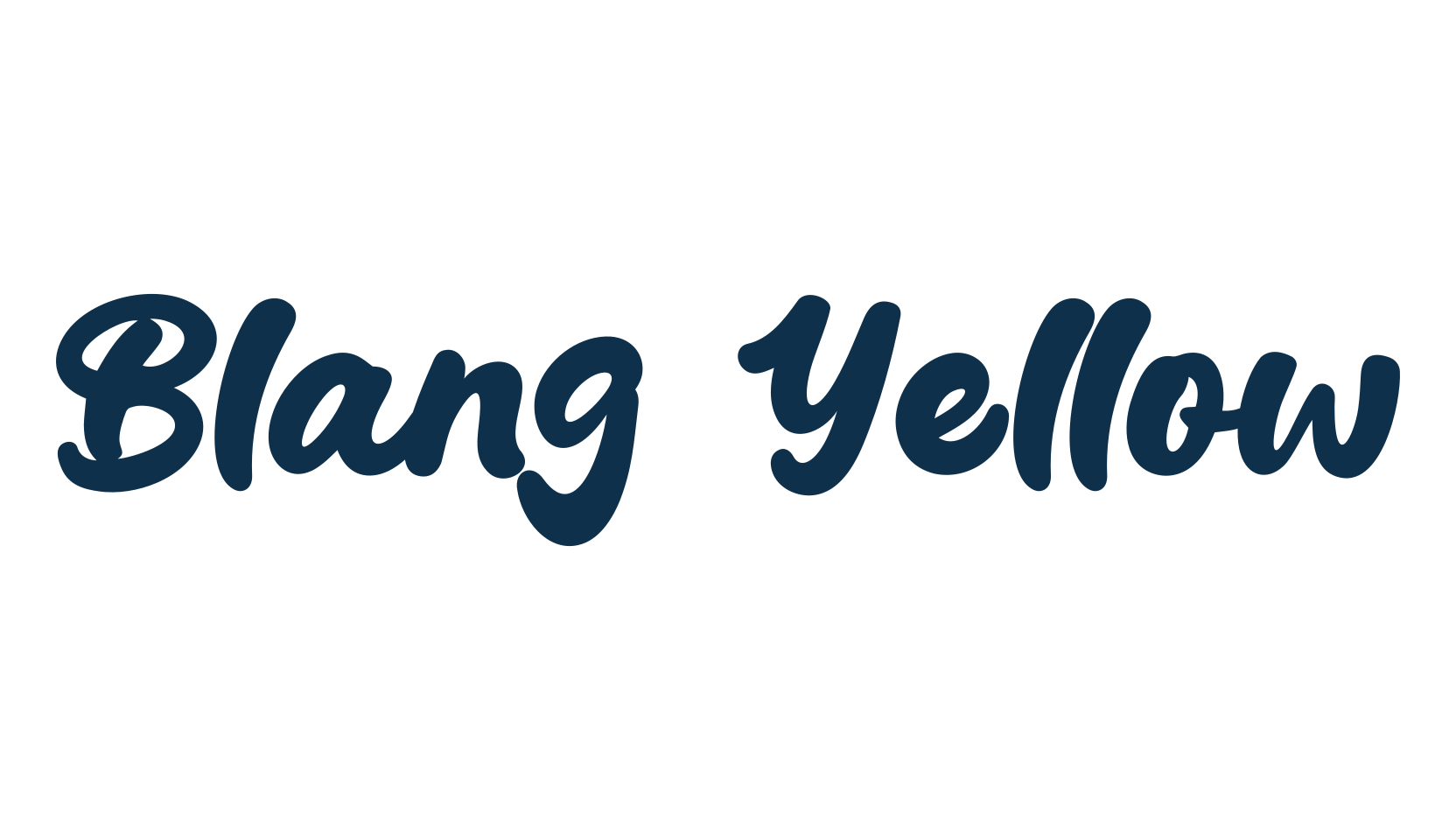 Blang Yellow, fancy decorative font preview