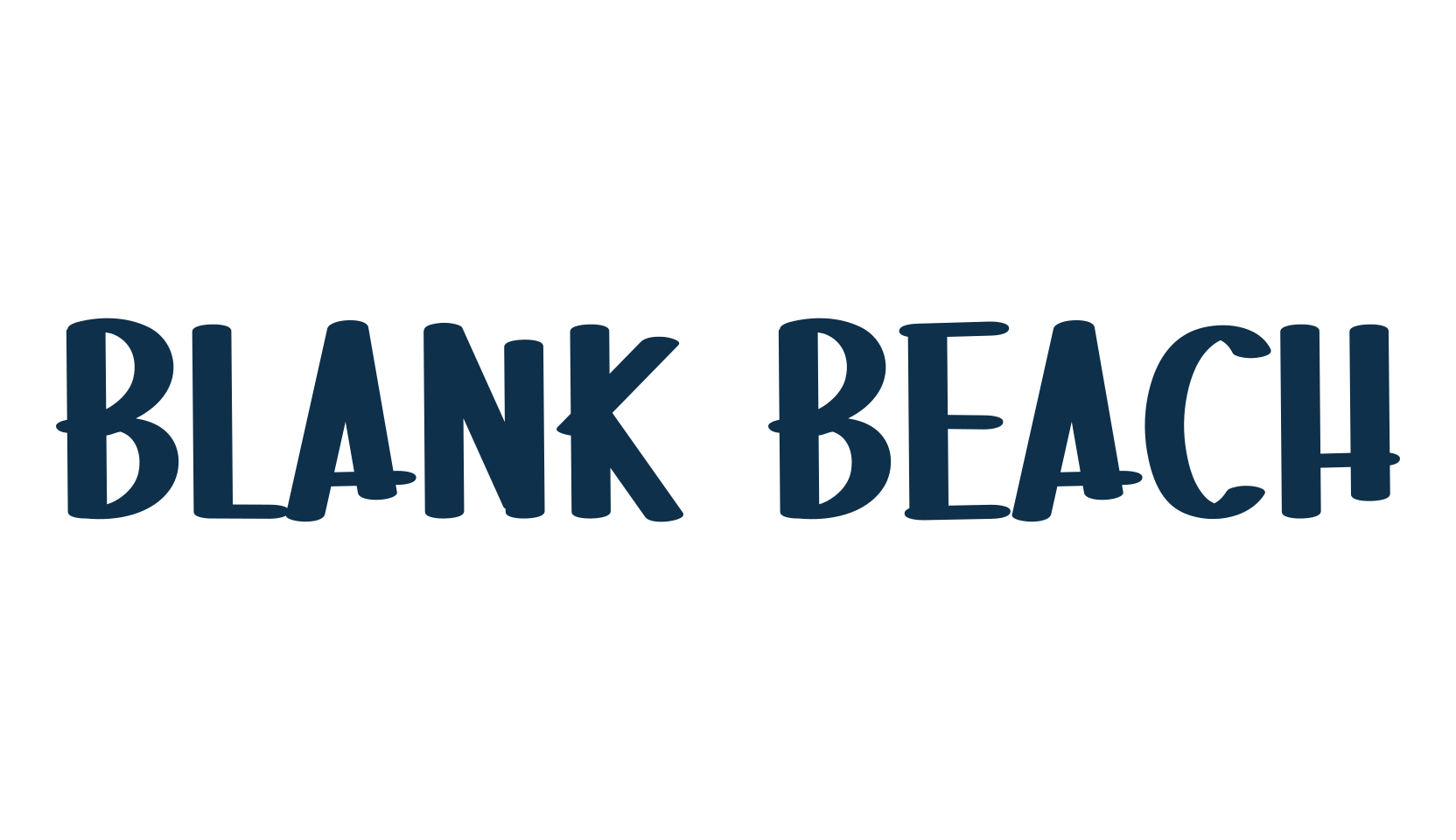 Blank Beach, script handwritten fancy decorative calligraphy font preview