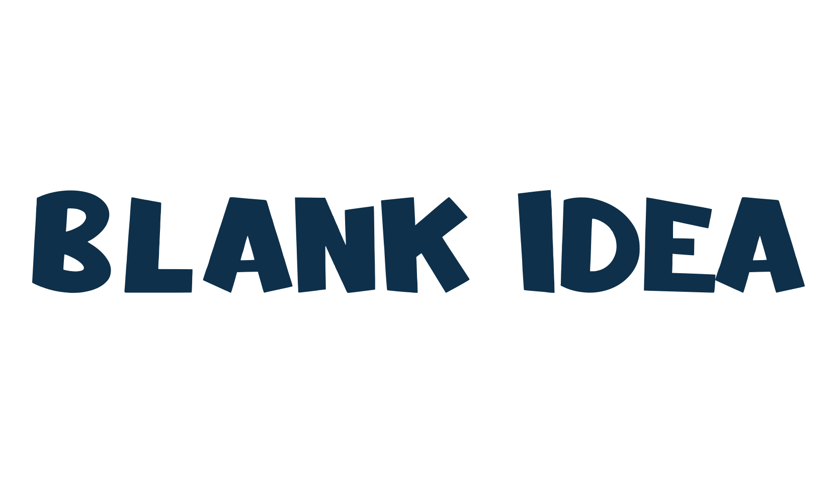 Blank Idea, fancy cartoon decorative font preview