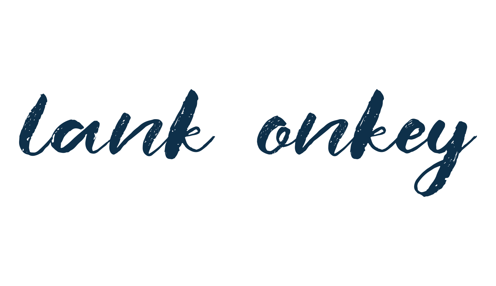 Blank Monkey, brush font preview