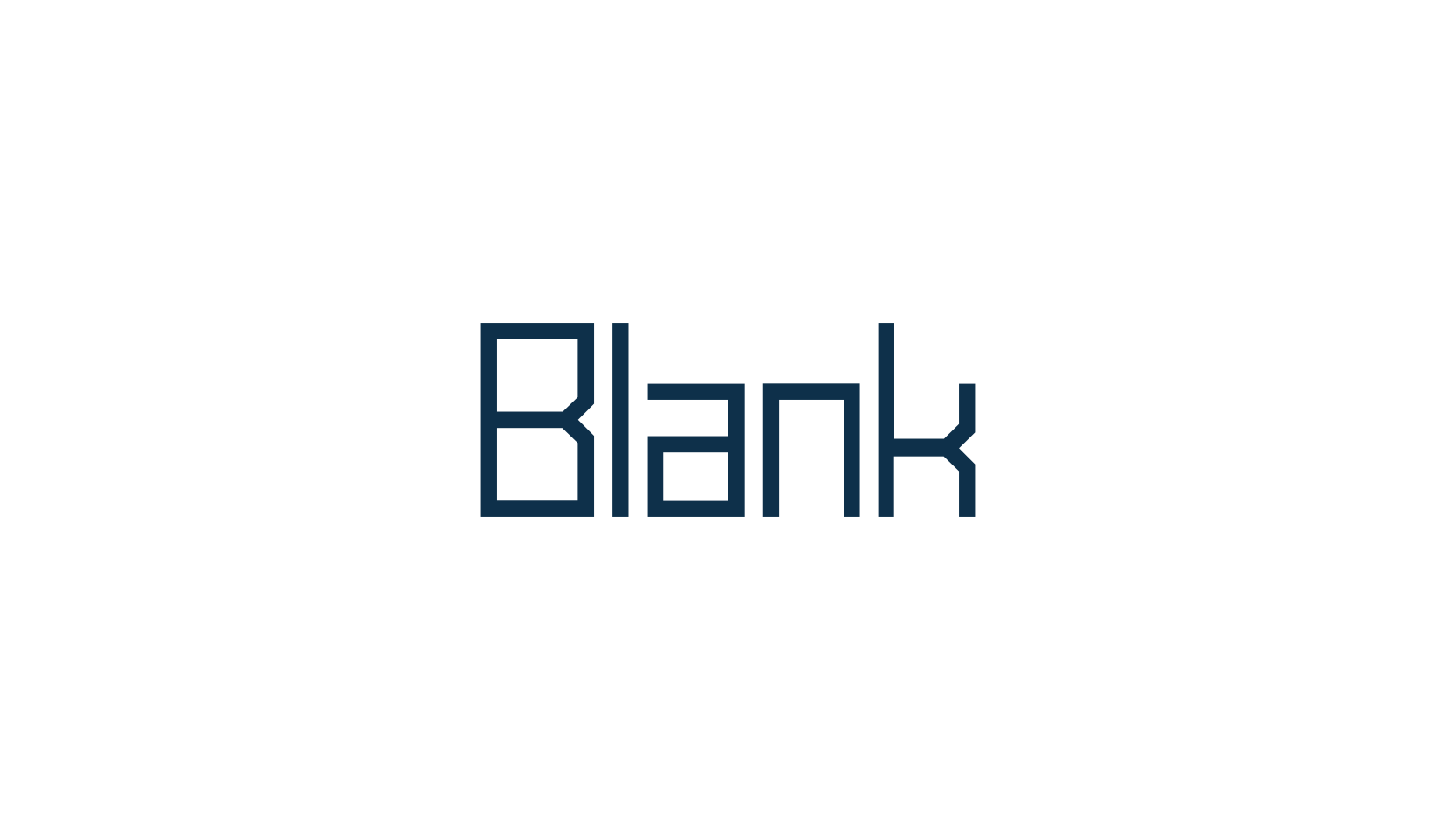 Blank, techno square sci-fi font preview