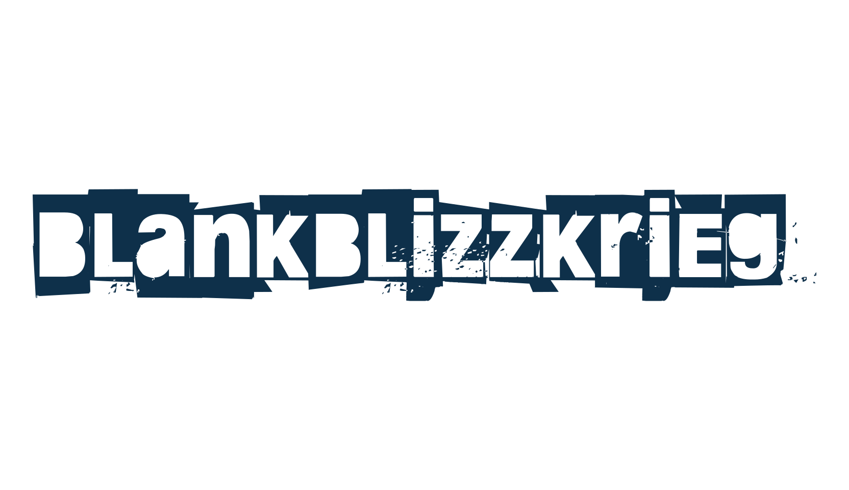 Blankblizzkrieg, distorted font preview