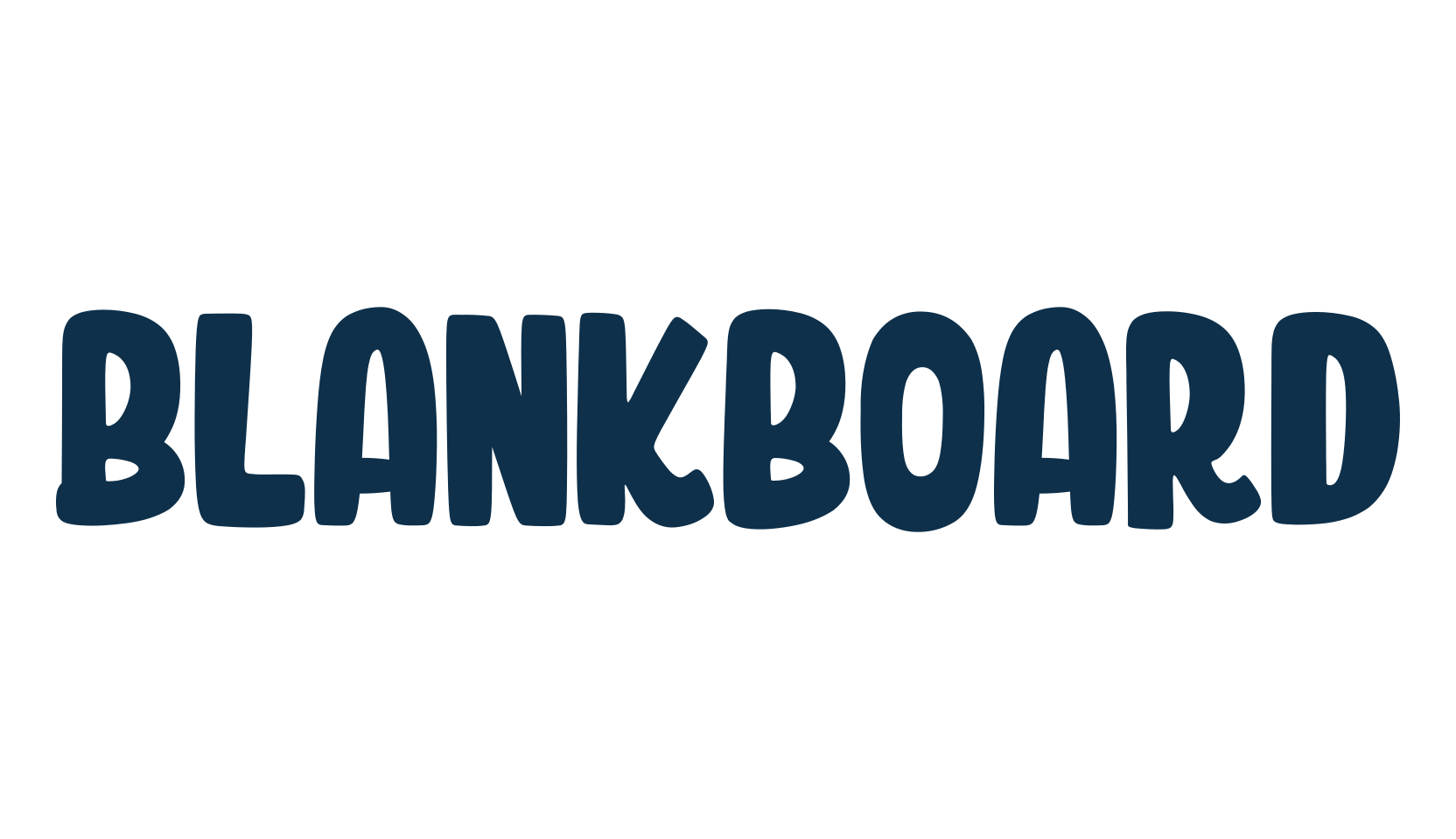 Blankboard, cartoon font preview