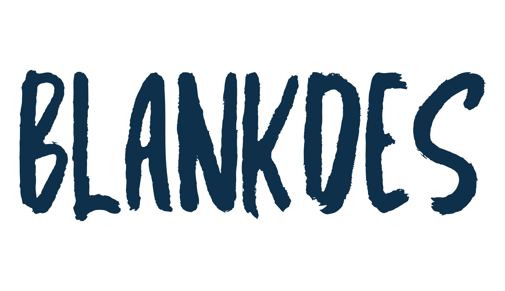 Blankdes, brush font preview