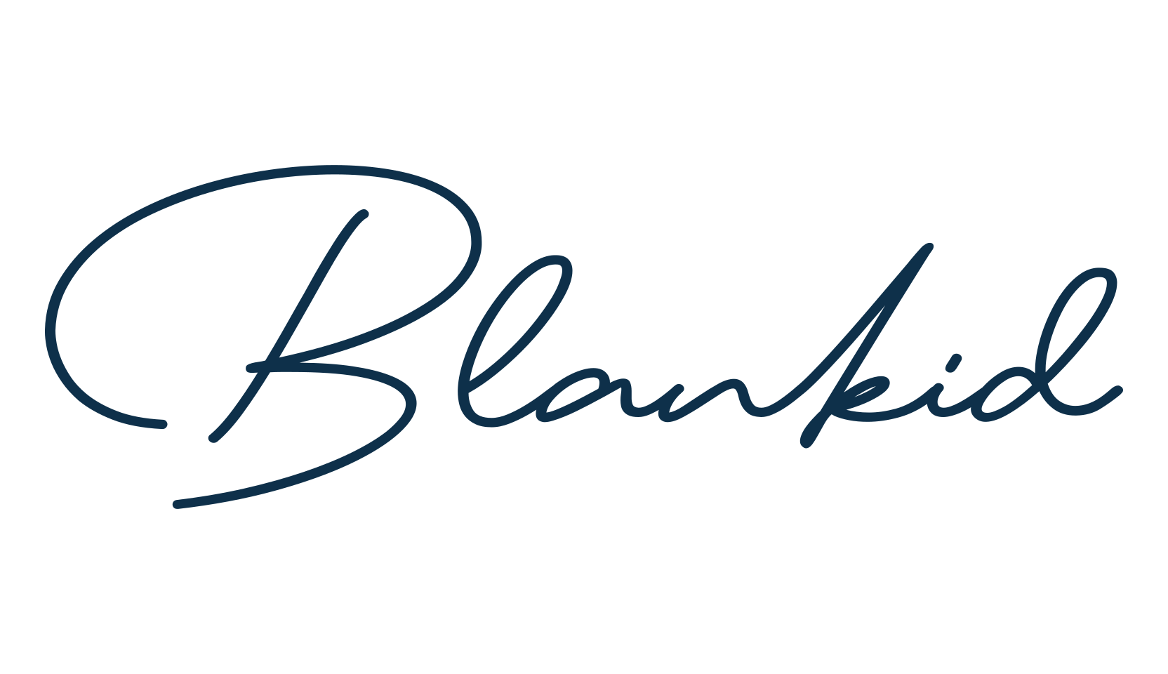 Blankid, script handwritten fancy decorative calligraphy font preview