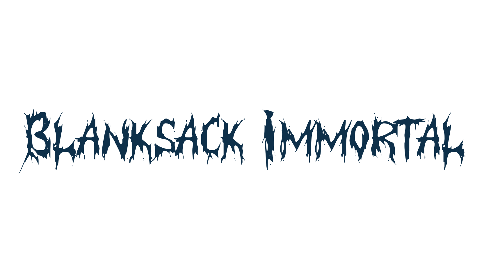 Blanksack Immortal, holiday halloween fancy decorative horror font preview