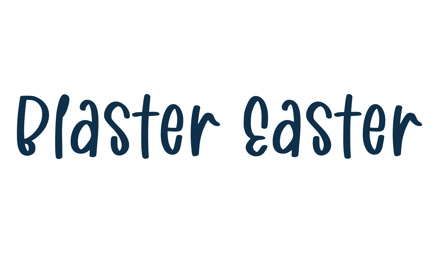 Blaster Easter, fancy cartoon decorative comic font preview