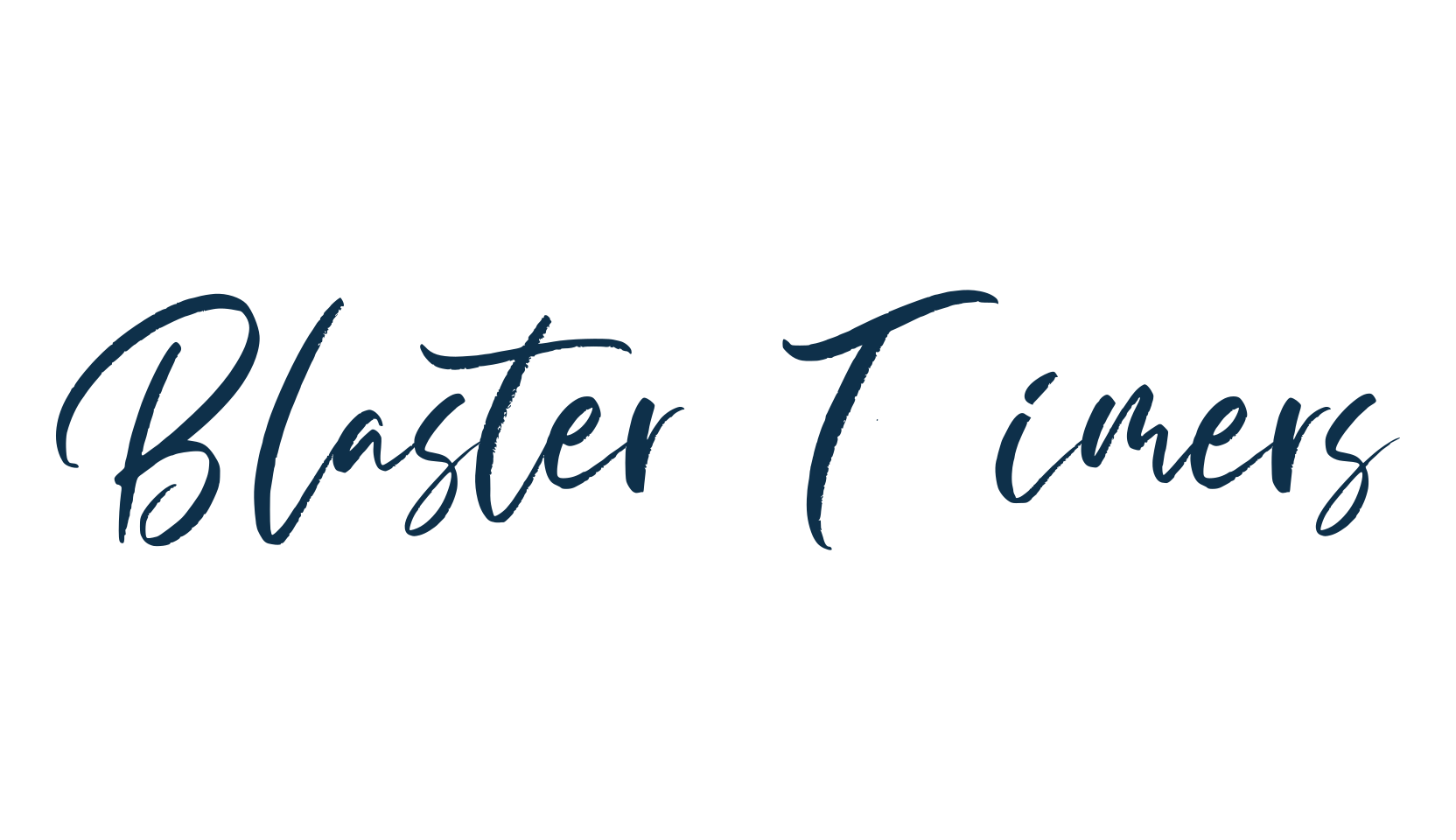 Blaster Timers, script brush fancy decorative calligraphy font preview