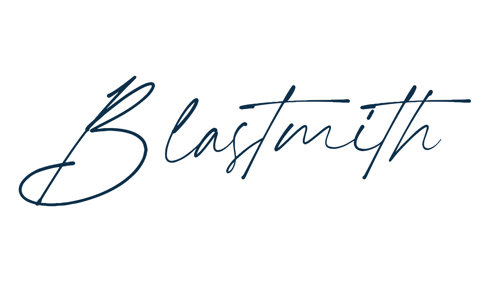 Blastmith, handwriting font preview
