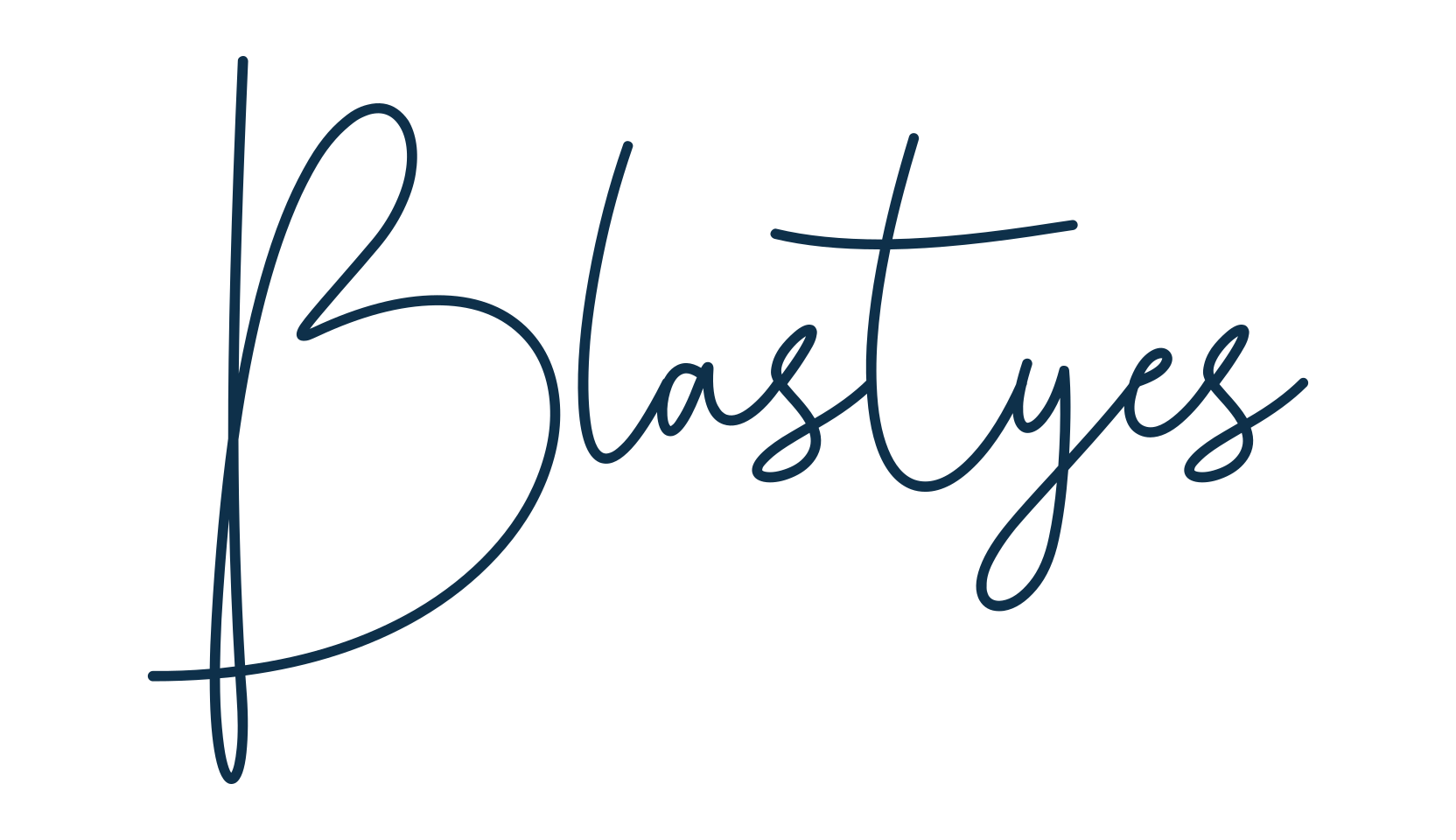 Blastyes, script handwritten fancy decorative calligraphy font preview