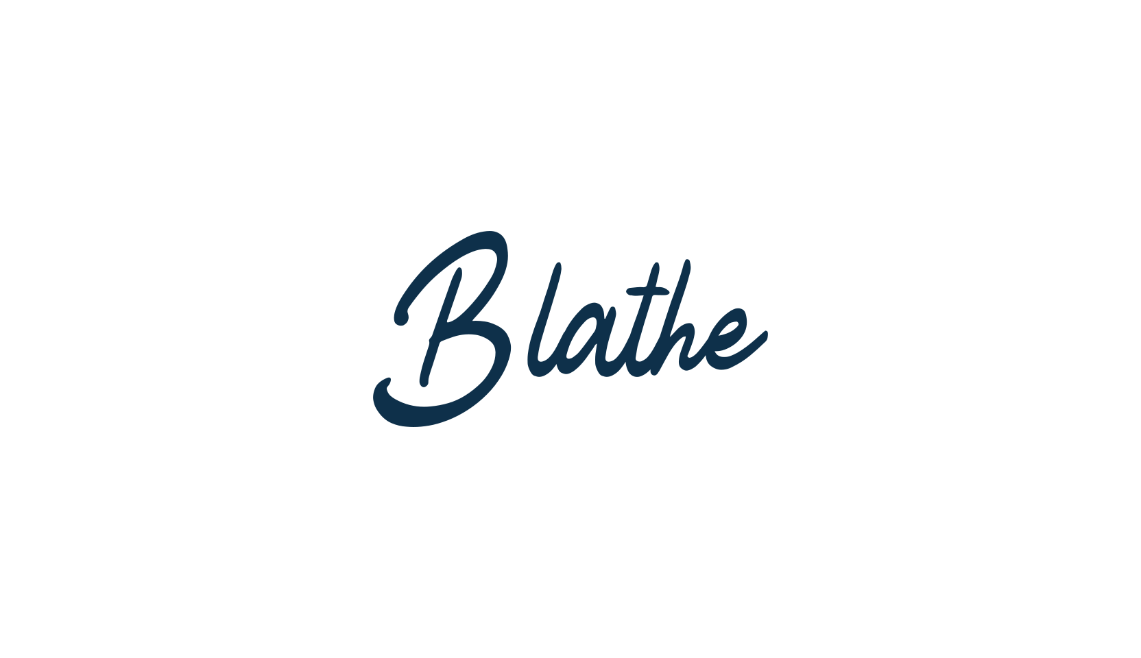 Blathe, script handwritten fancy decorative calligraphy font preview