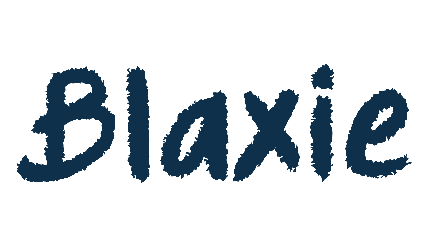 Blaxie, script trash fancy decorative calligraphy font preview
